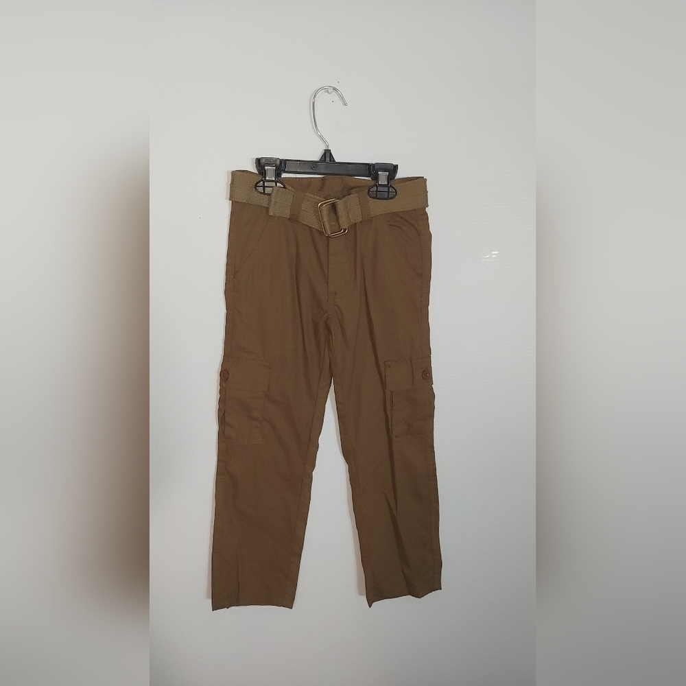 Adventure-Ready: Squad Seven's New Navy Green Boy's Pants in Size 5